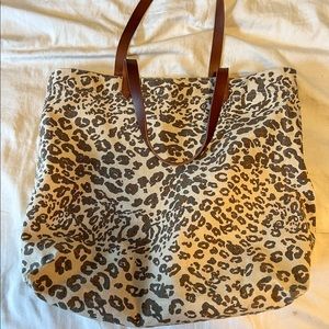 Madewell Cheetah Transport Tote